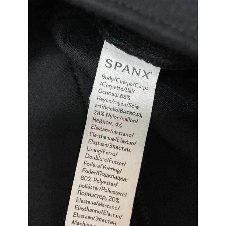Spanx Perfect Women's Black Yoga Gym Athletic Activewear Flare Trousers Pants L