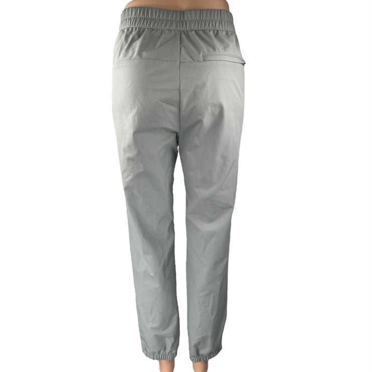 Banana Republic Gray High Waist Straight Leg Chino Khaki Trousers Dress Pants 32