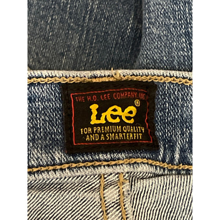 Lee Women's Blue High Waisted Button Fly Flared Bootcut Leg Denim Jeans Pants 10