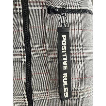 Zara Positive Rules Gray Plaid Zip Up Pocket High Waist Mini Pencil Skirt Size S