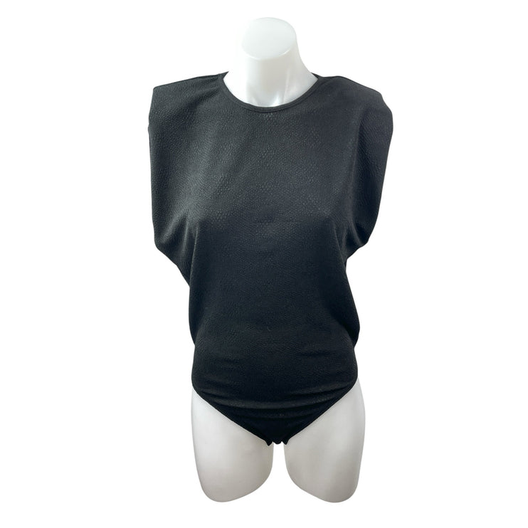 WeWoreWhat Danielle Berstein Women's Black Sleeveless Muscle Tank Bodysuit Top M