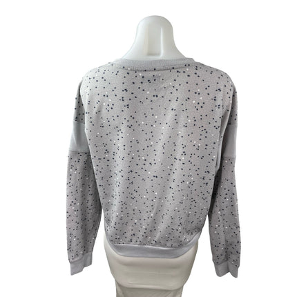 Splendid Gray Polka Dot Henley Knit Long Sleeve Pajama Sleepwear Top Size S