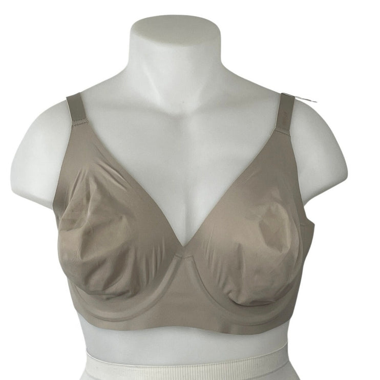 NEW Aerie Smoothez Unline Khaki Sleeveless Lingerie Hook Eye Plunge Bra Top 40DD