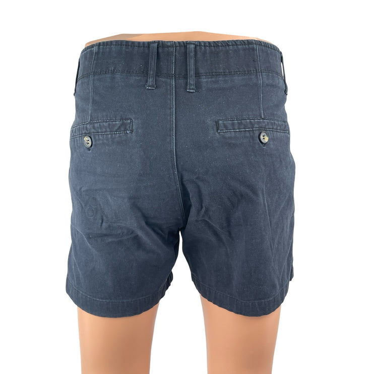 Nat Nast Men's Navy Blue Cotton High Rise Casual Mini Chino Khaki Shorts Size 32