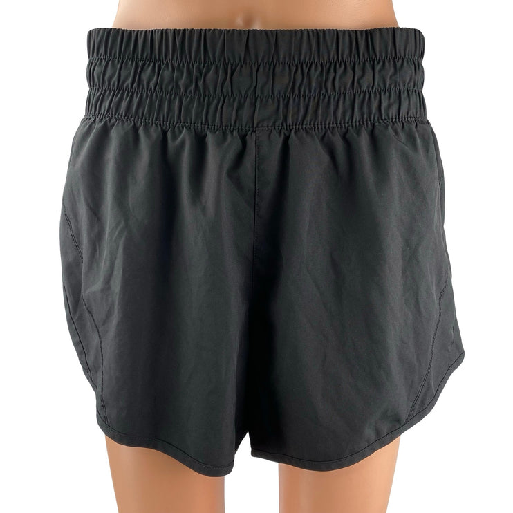 Avia Women's Black High Rise Running Yoga Gym Athletic Activewear Biker Shorts M