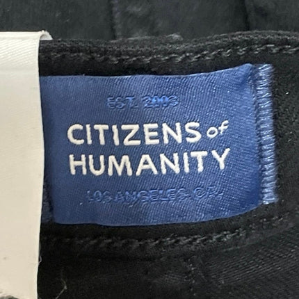 Citizens of Humanity Women's Black High Rise Wide Leg Baggy Denim Jeans Size 27