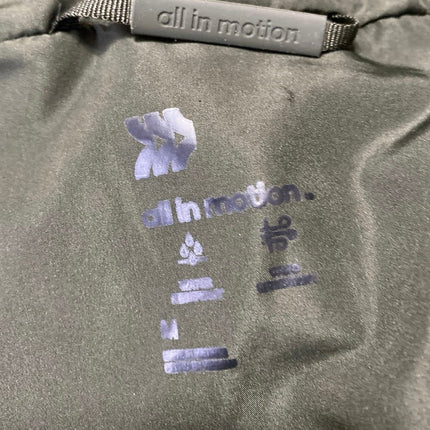 All in Motion Women's Olive Green Full Zip Hoodie Hooded Puffer Coat Jacket Sz M