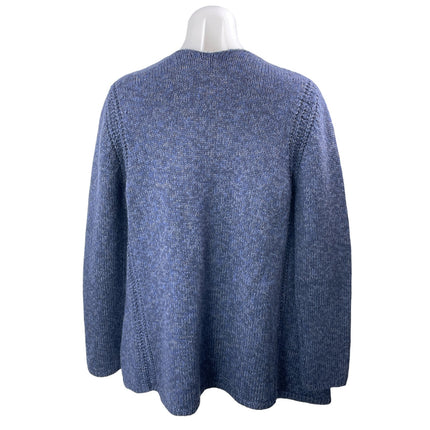 Comptoir des Cottoniers Blue Wool Long Sleeves Knit Open Cardigan Sweater Top M