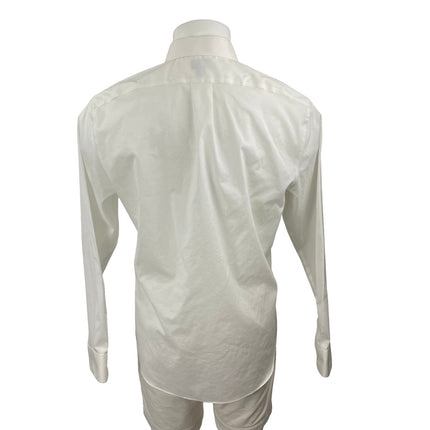 J.Crew Men's White Slim Fit Pocket Career Long Sleeve Button Down Shirt Top Sz L