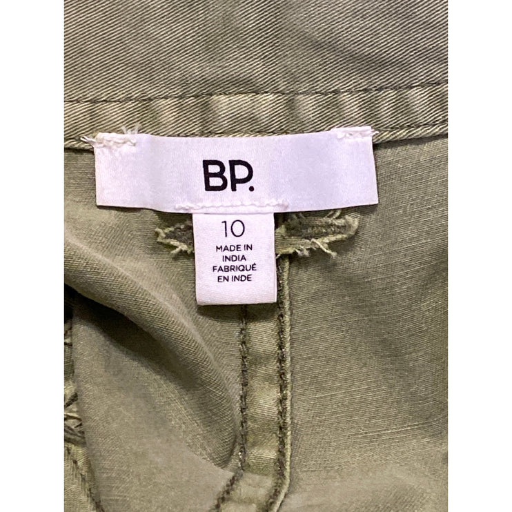 BP. Women's Green High Waisted Baggy Palazzo Wide Leg Cargo Trousers Pants Sz 10