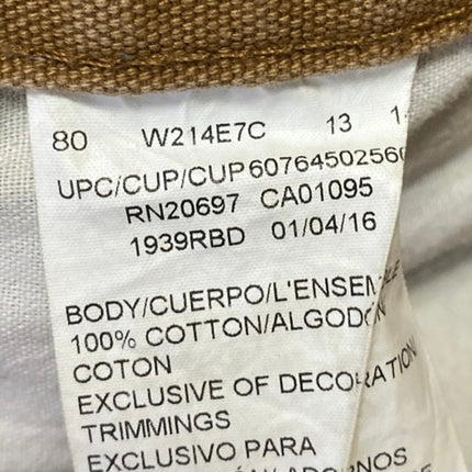 Dickies Men's Tan Mid Rise Chino Khaki Straight Leg Casual Pants Size 34x30