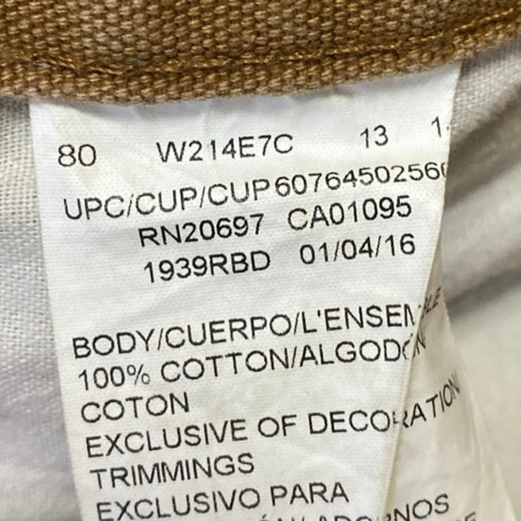 Dickies Men's Tan Mid Rise Chino Khaki Straight Leg Casual Pants Size 34x30