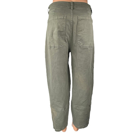 Everlane Women's Gray High Waisted Cropped Casual Wide Leg Denim Jeans Size 12
