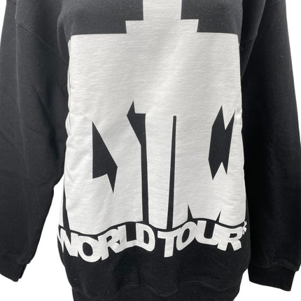 Justin Bieber Justice World Tour Black White Long Sleeve Concert Sweatshirt L