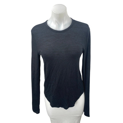 Abercrombie & Fitch Women's Black Crewneck Long Sleeve Tee T-shirt Top Size M