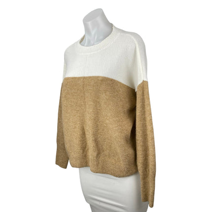 Vince Camuto Women's Color Block Crew Neck Long Sleeve Sweatshirt Sweater Top S