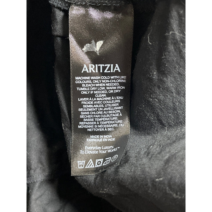 Aritzia Sunday Best Black High Waisted Tiered Ruffle A Line Mini Skirt Size L