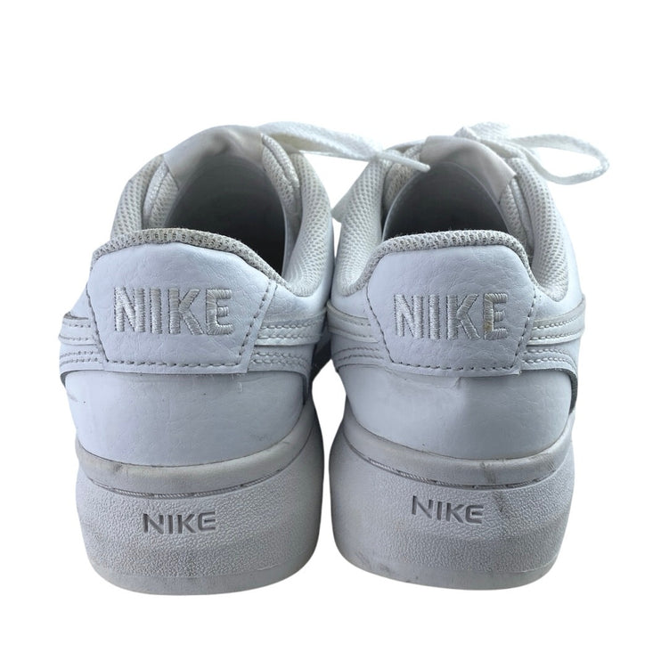 Nike Court Vision Alta Womens White Leather Platform Trainers Sneakes Shoes 8.5