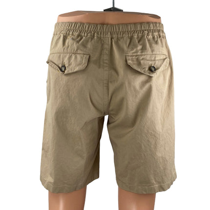 Sandro Men's Beige Khaki Tan Mid Rise Pull On Chino Bermuda Casual Shorts Sz 40