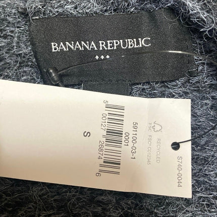 NEW Banana Republic Gray Wool Oversized Long Sleeve Open Cardigan Sweater Size S