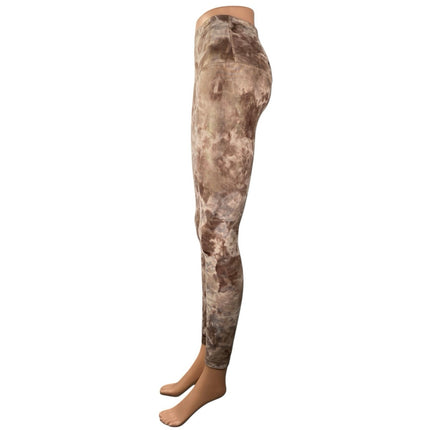 Lululemon Align Diamond Dye Misty Shell Cacao Dot Foil Athletic Leggings Size 4