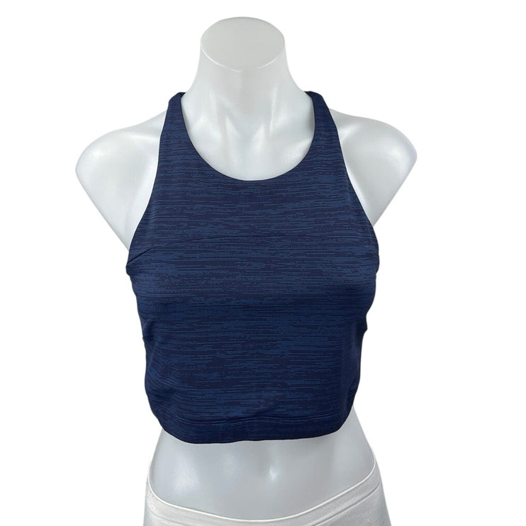Outdoor Voices Blue Sleeveless Racerback Yoga Workout Athletic Tank Crop Top M