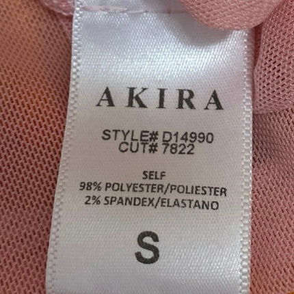 Akira Yellow Coral Textured Tie Dye Sleeveless Cami Tank Mini Bodycon Dress S