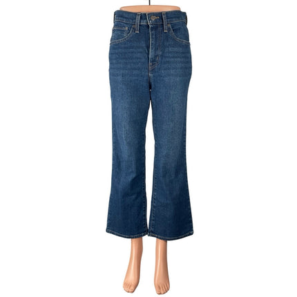 Levi's High Waisted Crop Flare Women's Blue Bootcut Y2k Denim Jeans Size 27