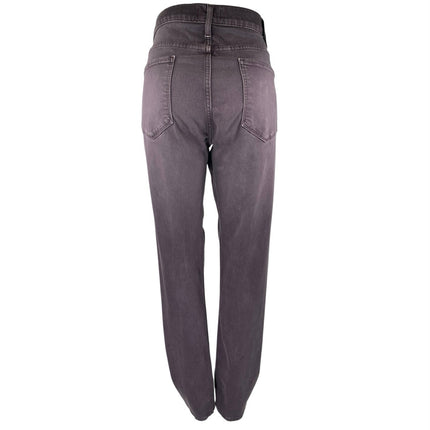 Paige Womens Purple High Waisted Casual Cotton Slim Straight Denim Jeans Size 34