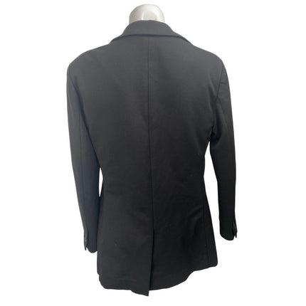 French Connection Women's Black Notch Collar Button Blazer Coat Jacket Size XXS`