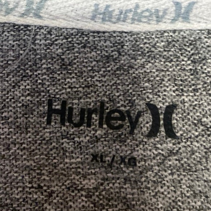 Hurley Women's Gray Knit Long Sleeve V-Neck Active Sweatshirt  Sweater Top Sz XL