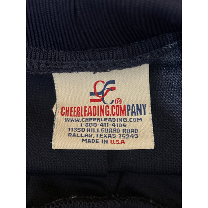 Cheerleading.com Women's Navy Blue White Stripes Pleated A Line Mini Skirt Sz XS