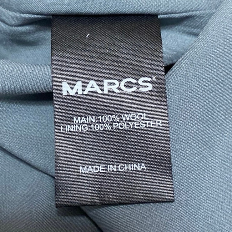 MARCS Women's Gray 100% Wool High Waisted Zip Flare A Line Mini Skirt Size 6
