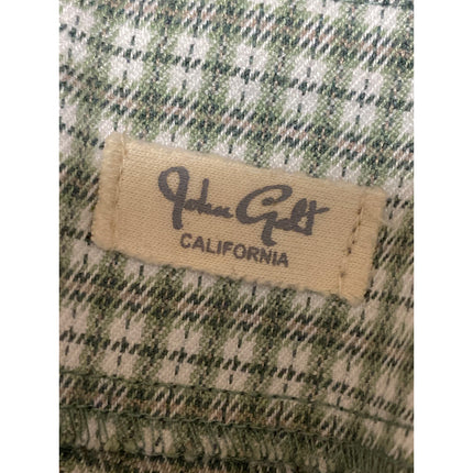 John Galt Cara Women's Green Plaid Check High Rise Slim Mini A-Line Skirt Size S