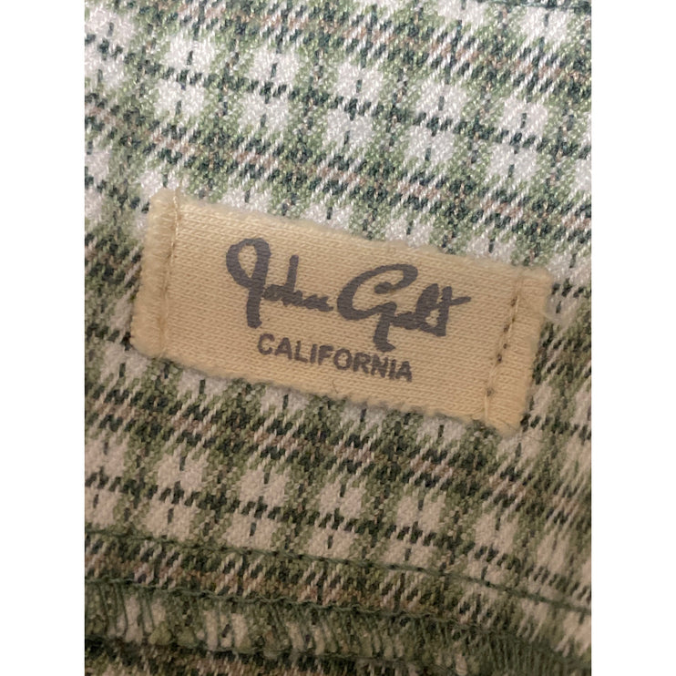 John Galt Cara Women's Green Plaid Check High Rise Slim Mini A-Line Skirt Size S