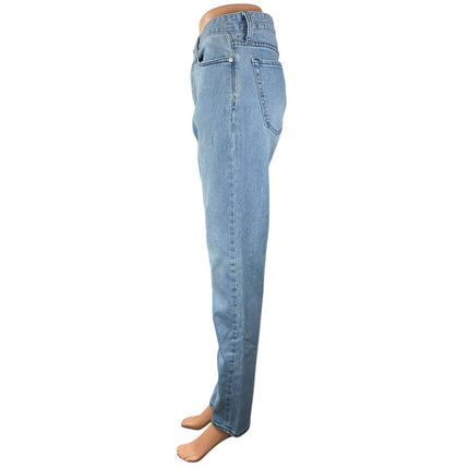 Five Four LA Women's Blue High Rise Light Wash Straight Leg Denim Jeans Size 33