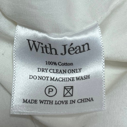 NEW With Jean Sabrin White Embroidery Strapless Sleeveless Mini Corset Dress XXS