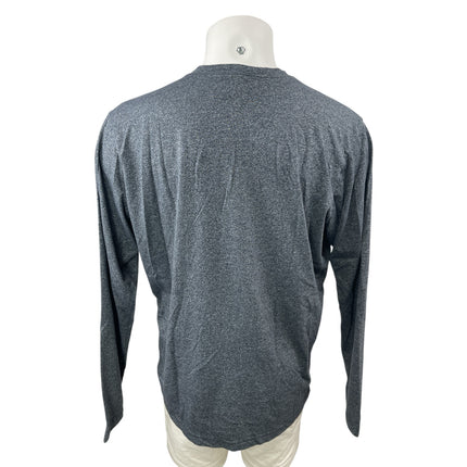 Columbia Omni-Wick Men's Gray Long Sleeve Henley Performance Tee T-Shirt Top XL