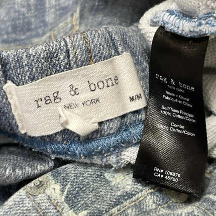 rag & bone Miramar Blue High Rise Light Wash Relaxed Denim Jogger Sweatpants M