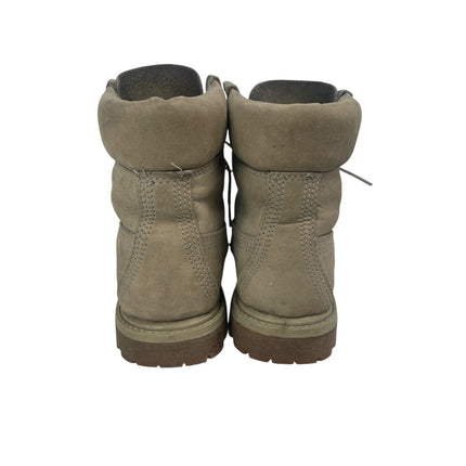 Timberland Beige Tan Suede Lace Up Waterproof Combat Ankle Boots Booties Size 7M