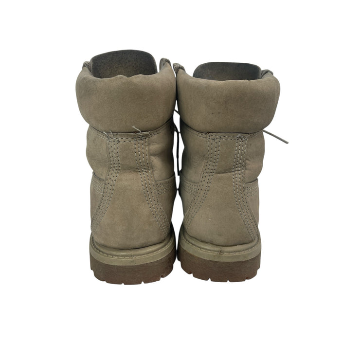 Timberland Beige Tan Suede Lace Up Waterproof Combat Ankle Boots Booties Size 7M