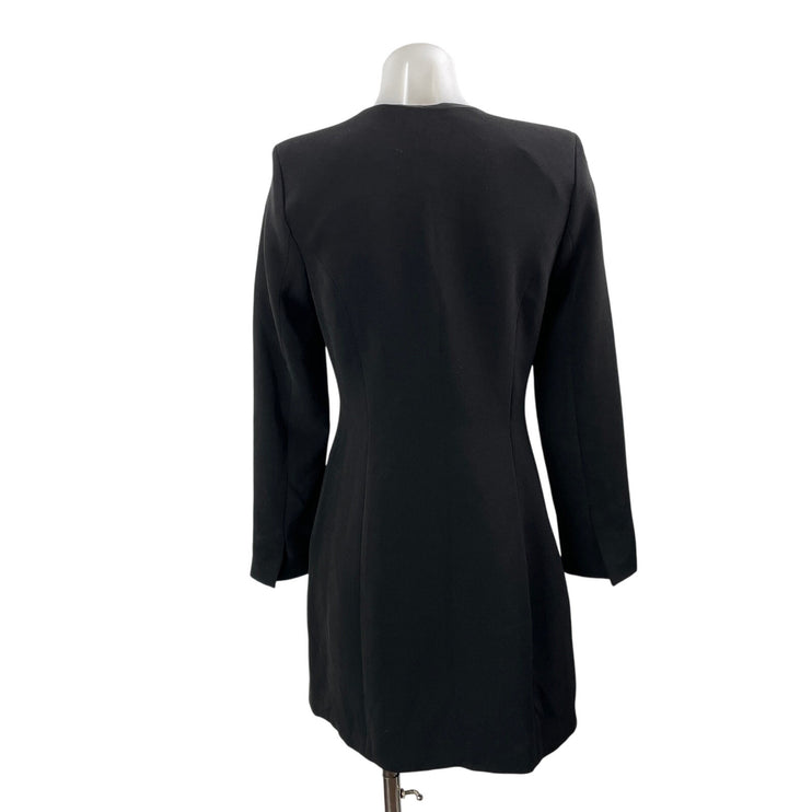 Zara Women's Black Long Sleeve Double Breasted A Line Blazer Mini Dress Size 4