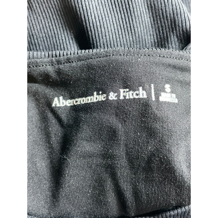Abercrombie & Fitch Women's Black Crew Neck Sleeveless Cami Tank Bodysuit Top S