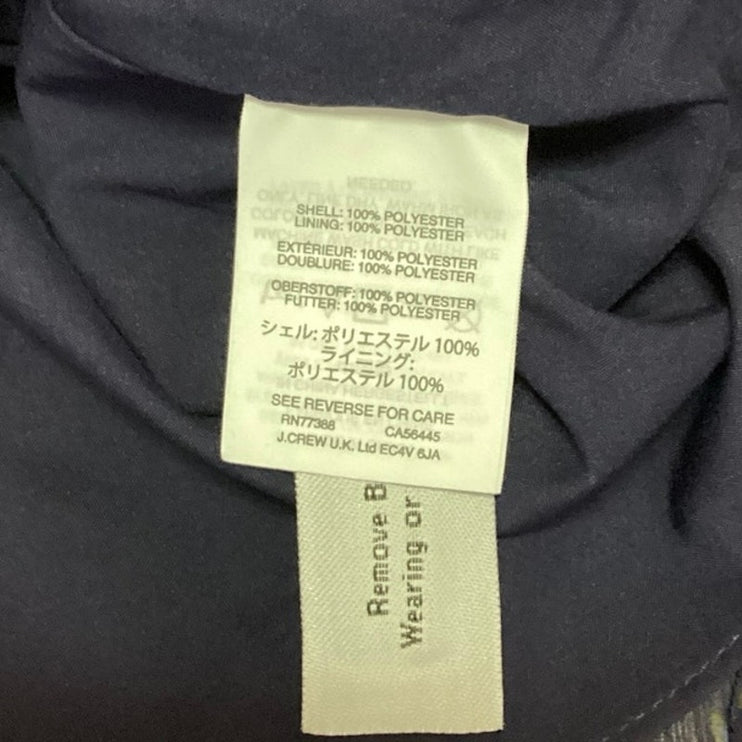 Madewell Women's Blue High Waisted Floral Print Calf Length A-Line Skirt Size 6