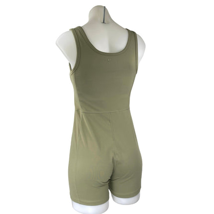 PAC 1980 Women's Green Sleeveless Cami One Piece Bodysuit Jumpsuit Romper Size M
