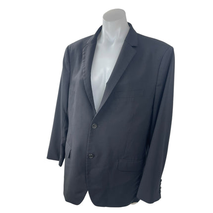 Theory Black Wool Long Sleeve Blazer Coat Jacket Straight Dress Pants Set 42/34