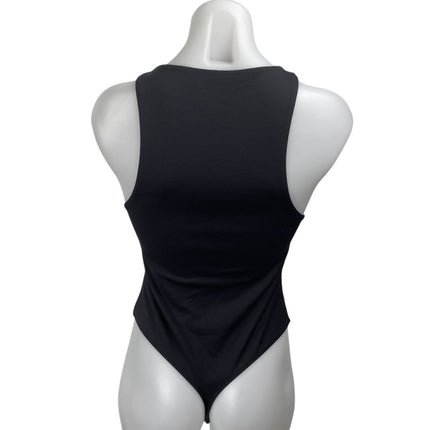 Aritzia Babaton Women's Black Sleeveless Racerback Thong Bodysuit Tank Top Sz M