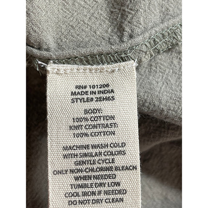 Soft Surroundings Women's Olive Green Hoodie Hooded Long Sleeve Shirt Top Size L