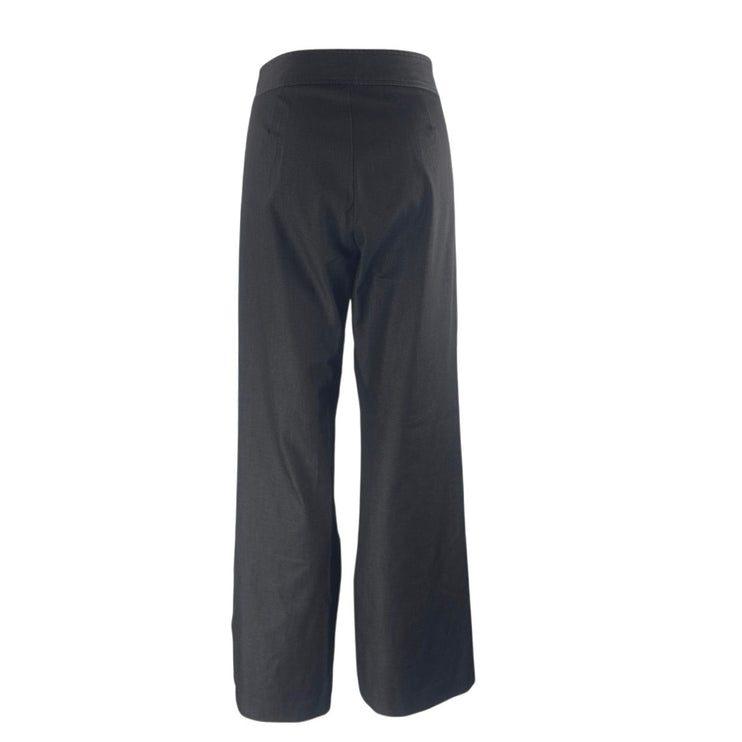 Karen Kane Women's Black High Rise Wide Leg Baggy Career Trousers Pants Size 8