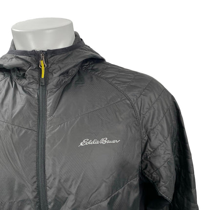 Eddie Bauer Ever Therm Down Black Athletic Activewear Windbreaker Coat Jacket L